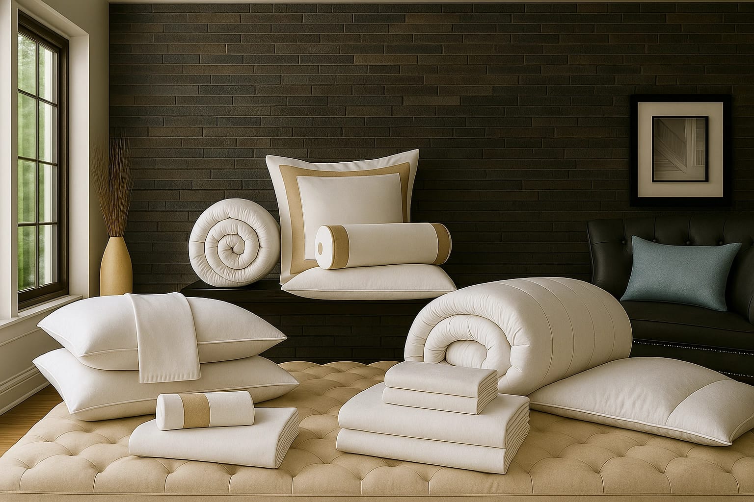 High-quality linen fabrics for luxury institutional bedding and premium hospitality textiles.